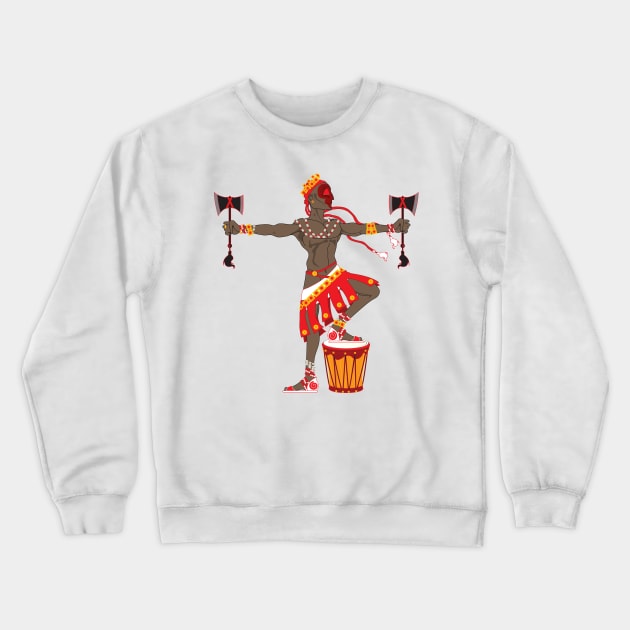 Chango Crewneck Sweatshirt by The Cuban Witch